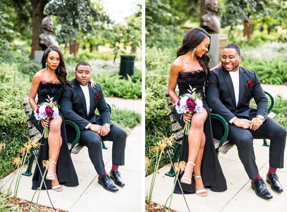 Houston Engagement- Pharris Photography- Engagement Session- Centennial McGovern Gardens- Tyrie + Samara