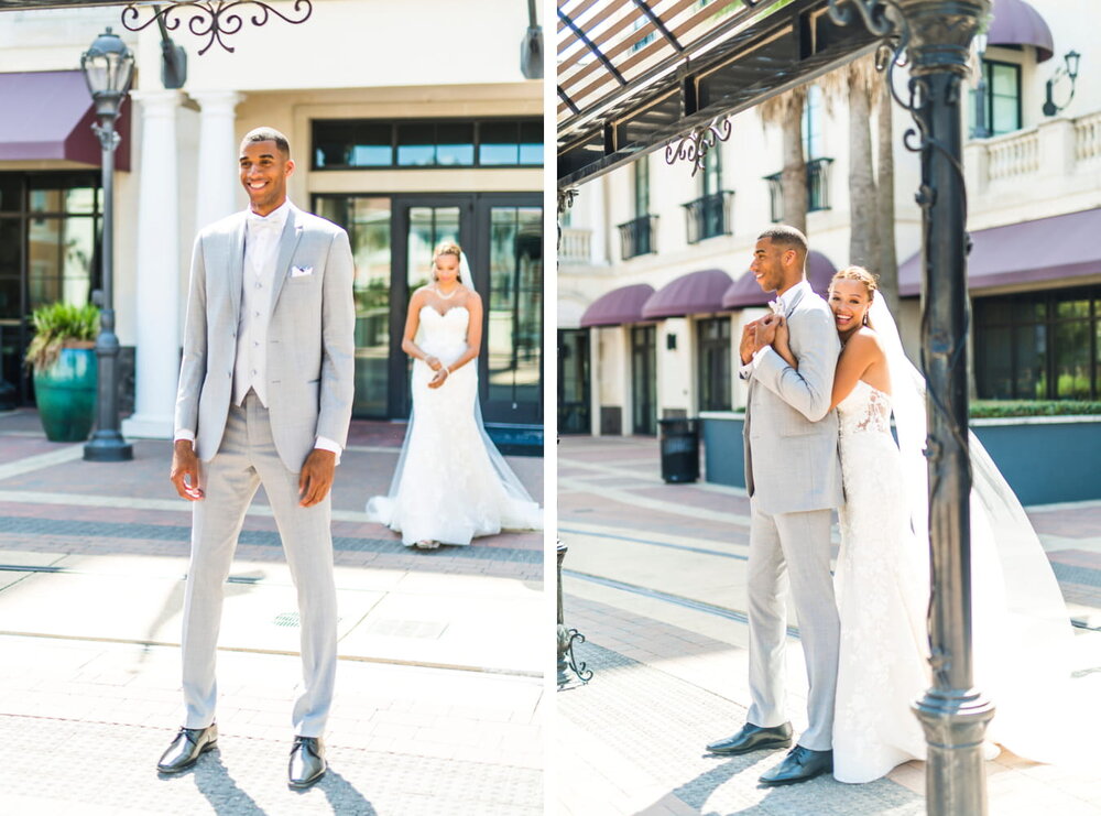 San Antonio Wedding- Elian Hotel and Resort- Pharris Photography- Getting Ready- Amber + Kodi- First Look