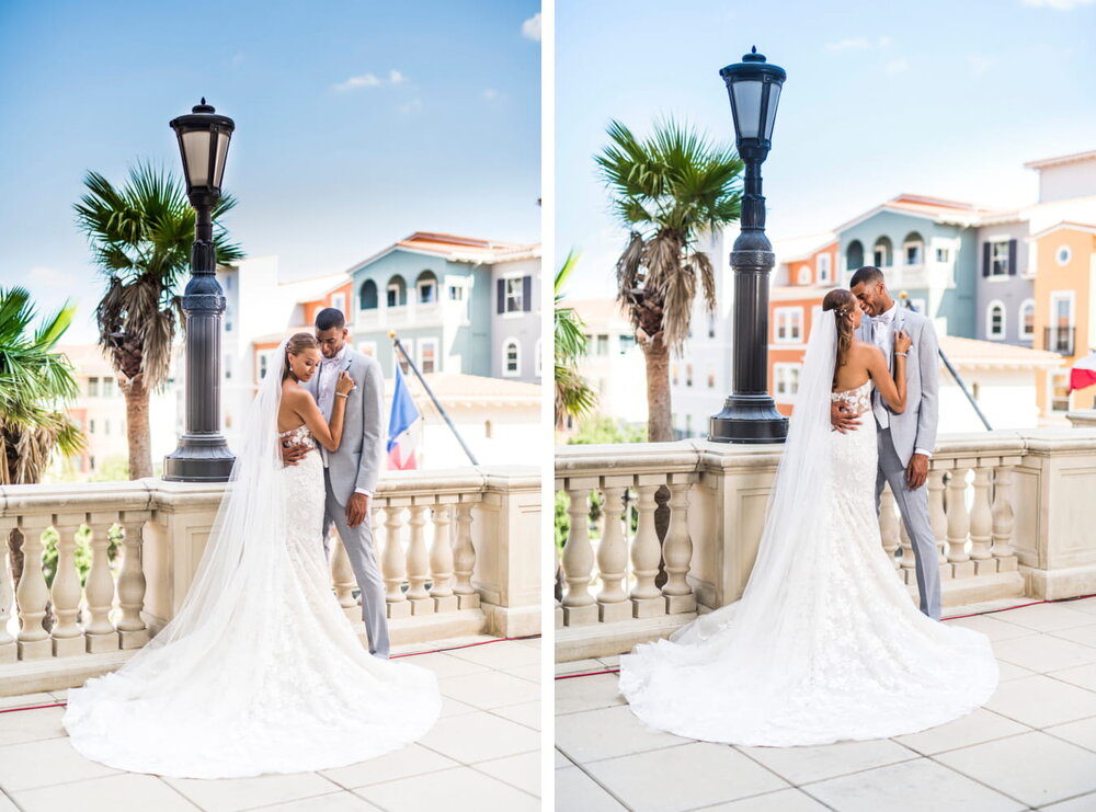 San Antonio Wedding- Elian Hotel and Resort- Pharris Photography- Couple- Amber + Kodi- Bride &amp; Groom