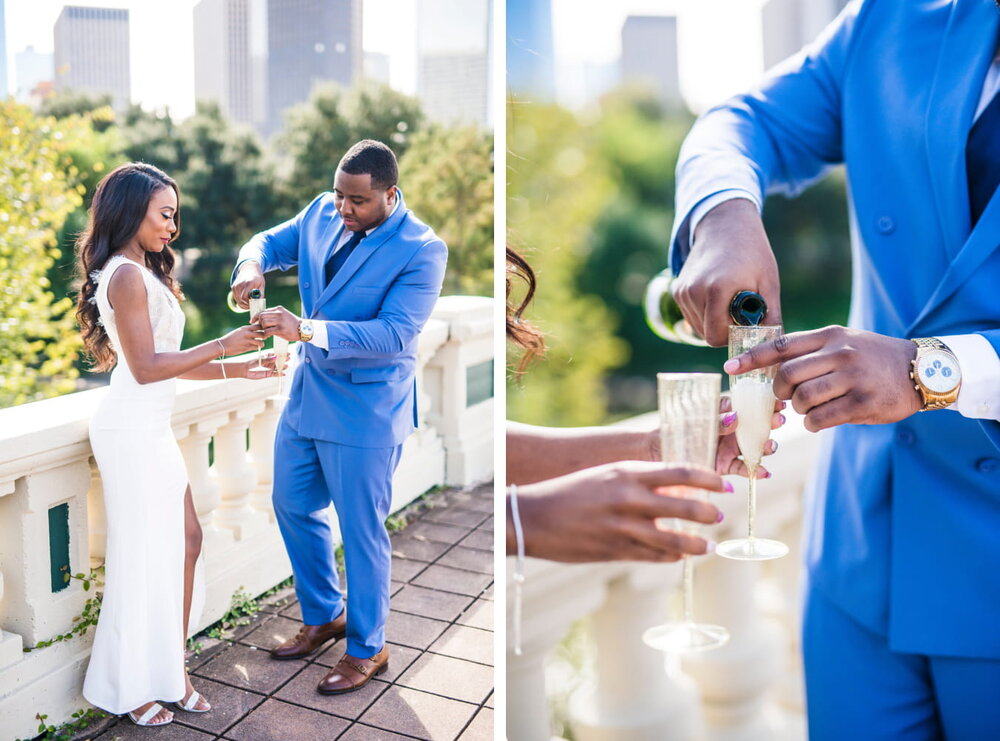 Houston Engagement- Pharris Photography- Engagement Session- Centennial McGovern Gardens- Tyrie + Samara