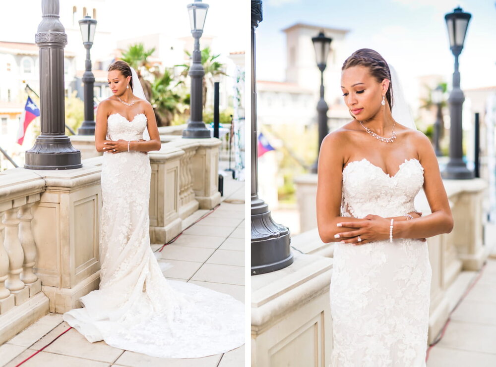 San Antonio Wedding- Elian Hotel and Resort- Pharris Photography- Couple- Amber + Kodi- Bride