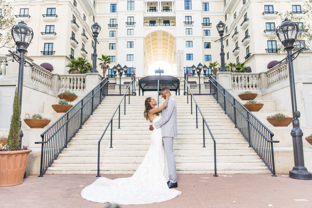 San Antonio Wedding- Elian Hotel and Resort- Pharris Photography- Couple- Amber + Kodi- Bride &amp; Groom