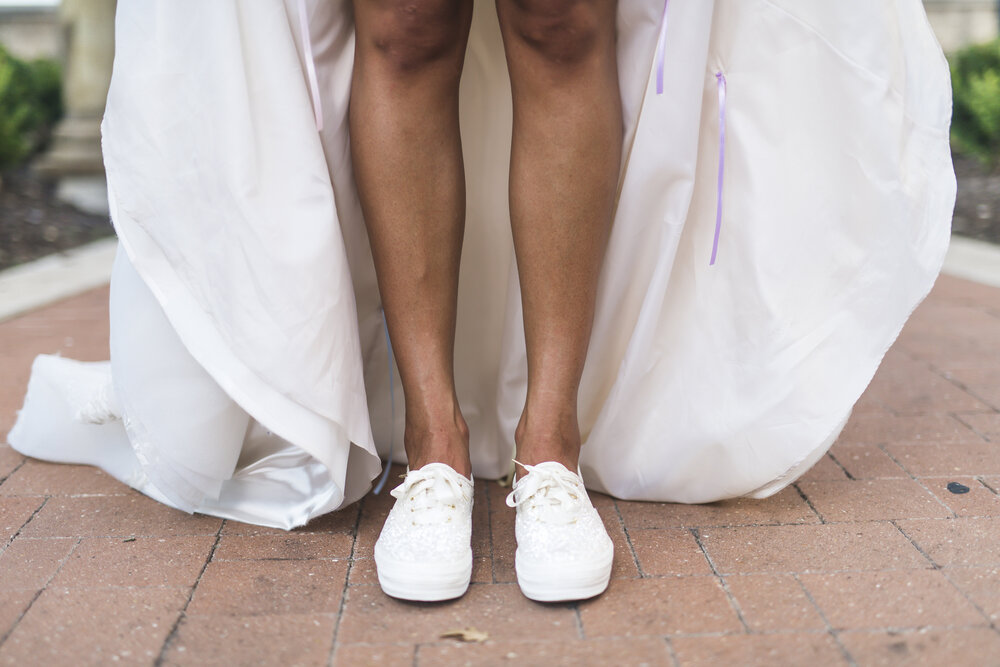 San Antonio Wedding- Elian Hotel and Resort- Pharris Photography- Couple- Amber + Kodi- Bride- Shoes