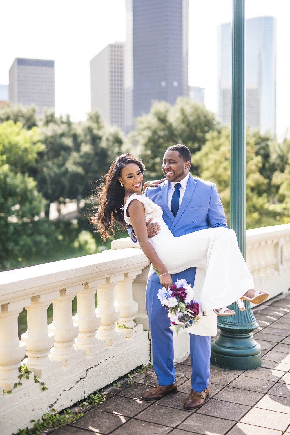 Houston Engagement- Pharris Photography- Engagement Session- Centennial McGovern Gardens- Tyrie + Samara