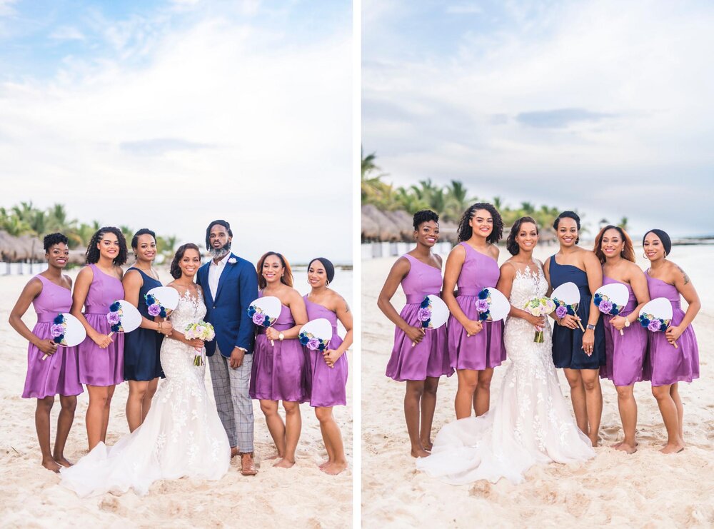 Cancún Wedding- Ed Dorado Royale Resort- Pharris Photography- Bridal Party- Carrie + Eugene- Bridesmaids