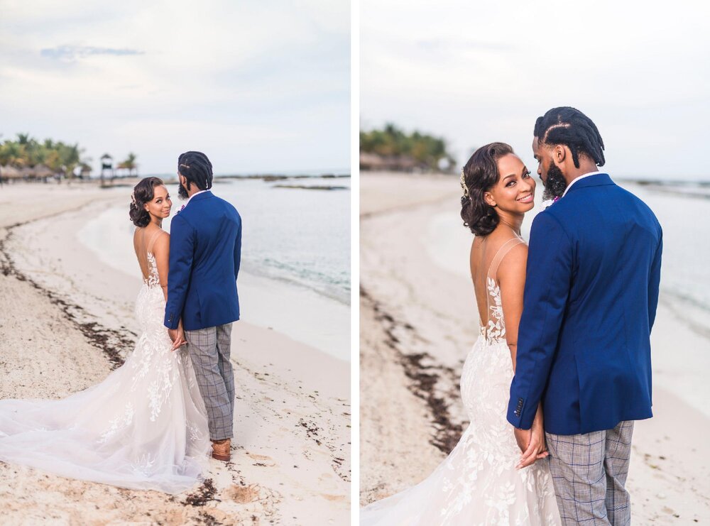 Cancún Wedding- Ed Dorado Royale Resort- Pharris Photography- Couple- Carrie + Eugene- Bride &amp; Groom