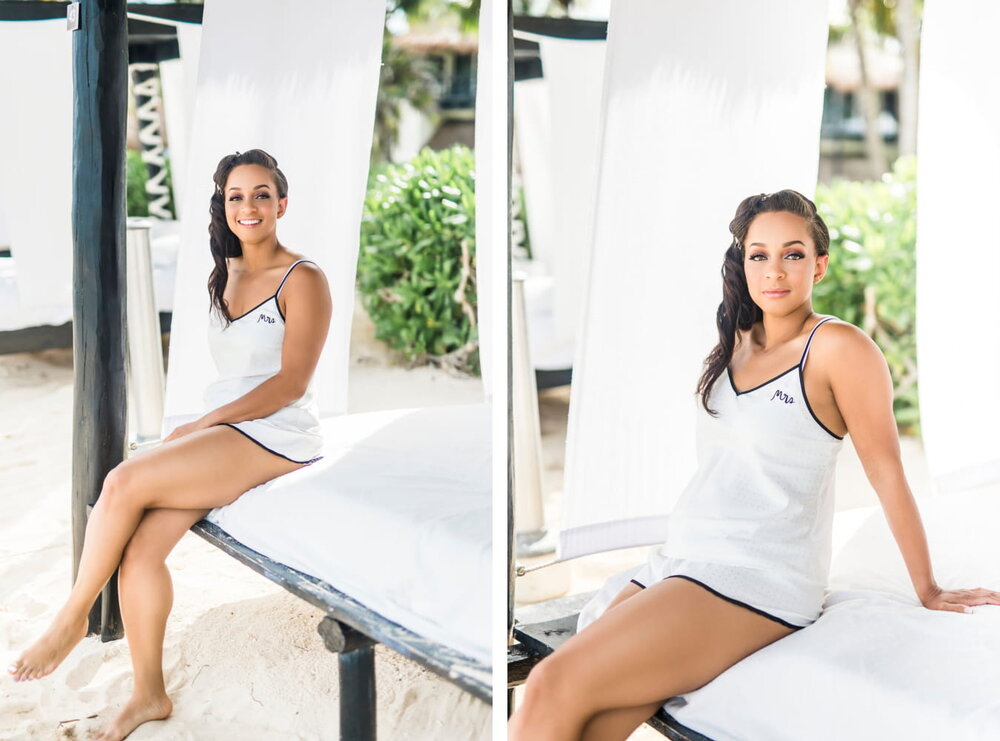 Cancun, Mexico Wedding- El Dorado Royale Resort- Pharris Photography- Getting Ready- Carrie + Eugene-Bride