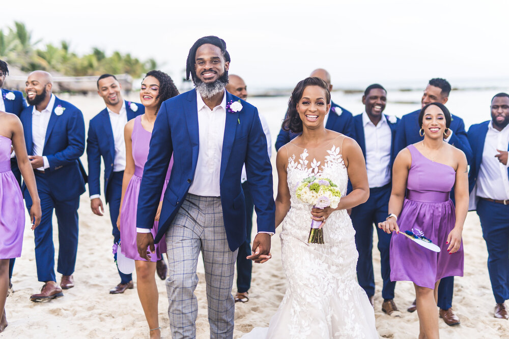 Cancún Wedding- Ed Dorado Royale Resort- Pharris Photography- Bridal Party- Carrie + Eugene