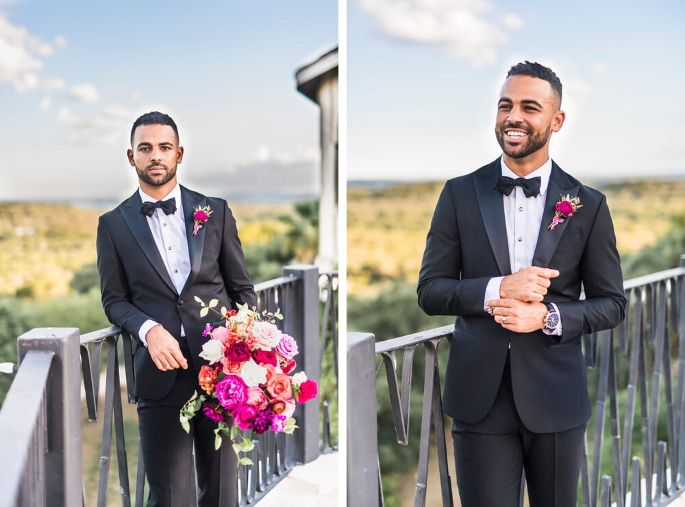 Jonestown Wedding- Villa Antonia-  Pharris Photography- Couple- Phil + Laura-  Groom