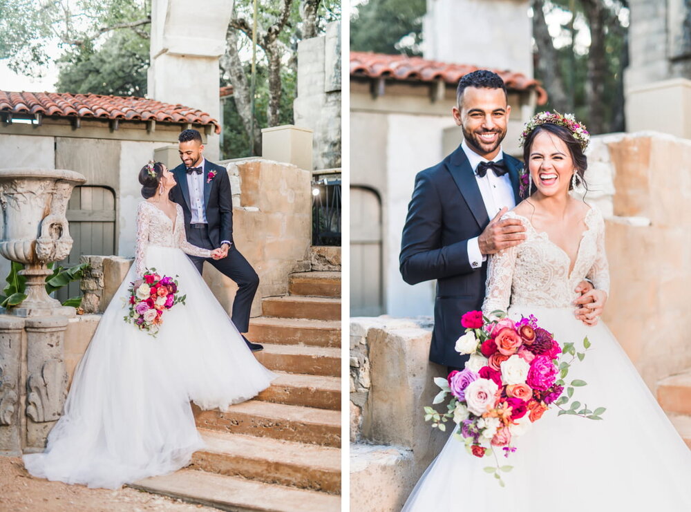 Jonestown Wedding- Villa Antonia-  Pharris Photography- Couple- Phil + Laura- Bride &amp; Groom