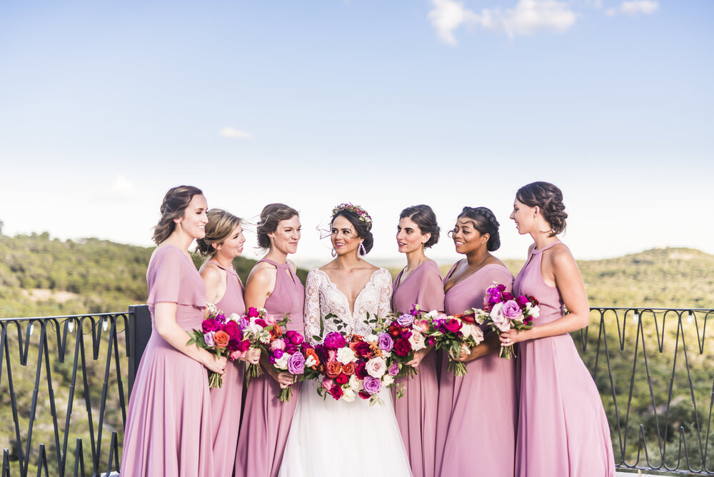 Jonestown Wedding- Villa Antionia- Pharris Photography- Bridal Party- Phil + Laura- Bridesmaids