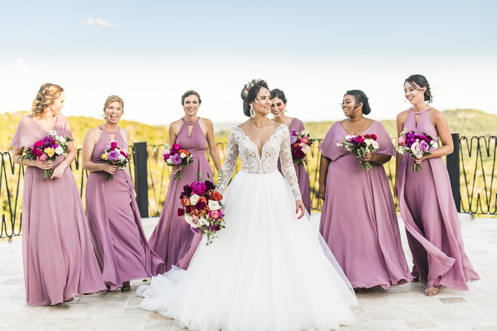 Jonestown Wedding- Villa Antionia- Pharris Photography- Bridal Party- Phil + Laura- Bridesmaids