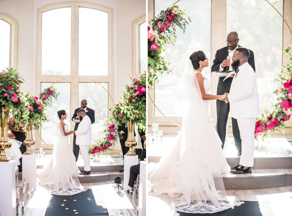 Dallas Wedding- Knotting Hill Place- Pharris Photography- Ceremony- Alfred + Breanna- The Altar