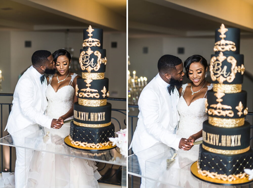 Dallas Wedding- Knotting Hill Place- Pharris Photography- Reception- Alfred + Breanna- Wedding Cake- Cake Tasting