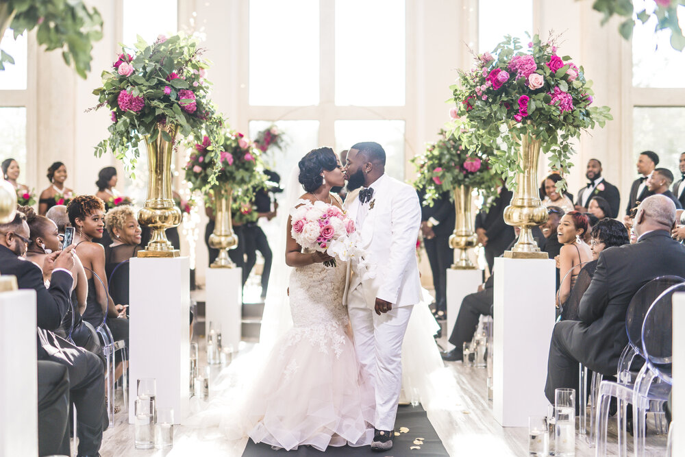 Dallas Wedding- Knotting Hill Place- Pharris Photography- Ceremony- Alfred + Breanna- Just Married