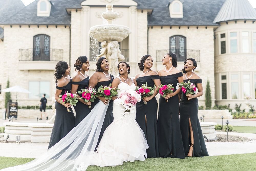 Dallas Wedding- Knotting Hill Place- Pharris Photography- Bridal Party- Alfred + Breanna- Bride &amp; Bridesmaids