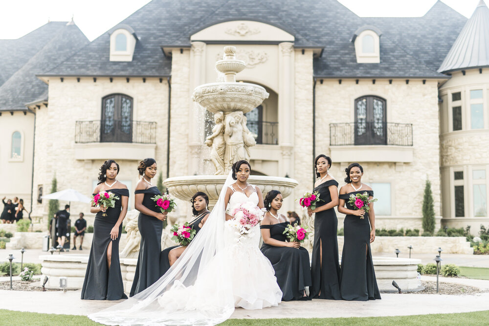 Dallas Wedding- Knotting Hill Place- Pharris Photography- Bridal Party- Alfred + Breanna- Bride &amp; Bridesmaids