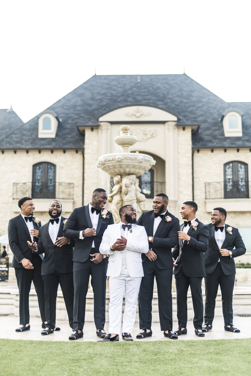 Dallas Wedding- Knotting Hill Place- Pharris Photography- Bridal Party- Alfred + Breanna- Groom &amp; Groomsmen