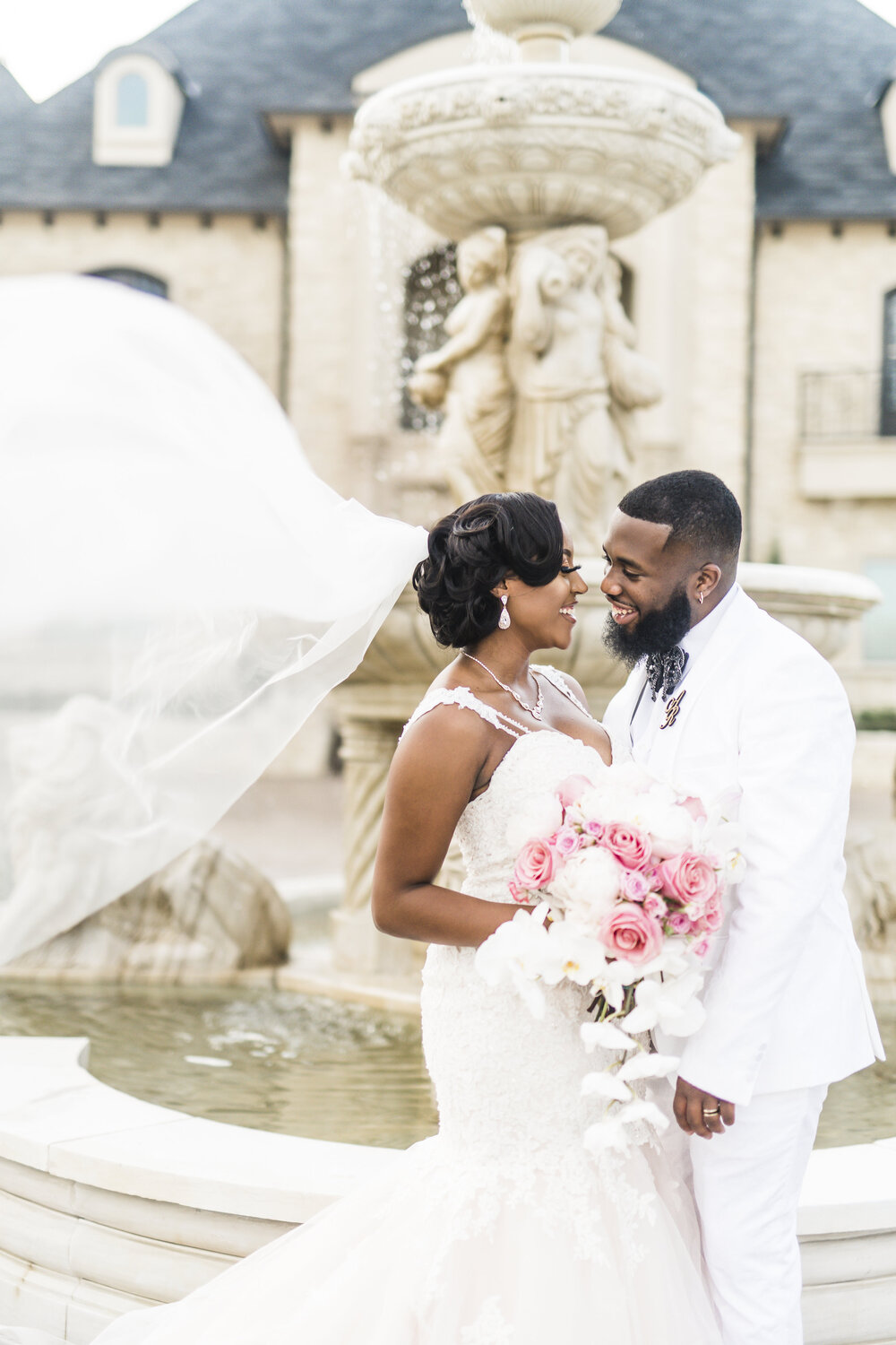 Dallas Wedding- Knotting Hill Place- Pharris Photography- Couple- Alfred + Breanna- Bride &amp; Groom