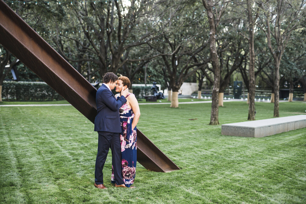 Dallas,TX Engagement- Pharris Photography- Engagement Session- Nasher Sculpture Garden-Danielle + JD