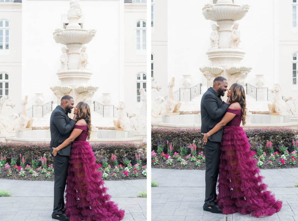 Houston, TX Engagement- Pharris Photography- Engagement Session- Chateau Cocomar- Aliah + Tyrone