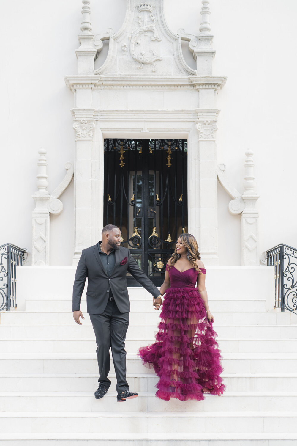 Houston, TX Engagement- Pharris Photography- Engagement Session- Chateau Cocomar- Aliah + Tyrone