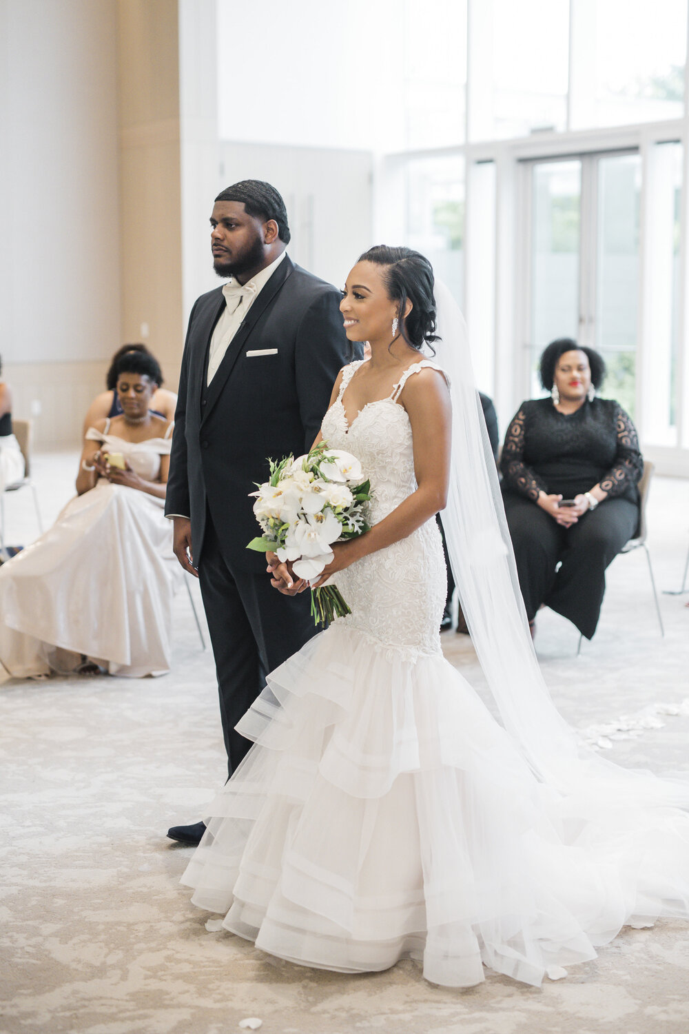 Dallas,TX Wedding- Hall Arts Hotel- Pharris Photography- Ceremony- Chloe + Demetrius