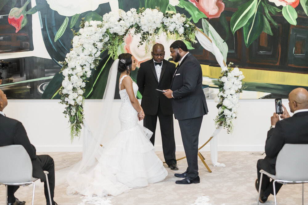 Dallas,TX Wedding- Hall Arts Hotel- Pharris Photography- Ceremony- Chloe + Demetrius- The Altar