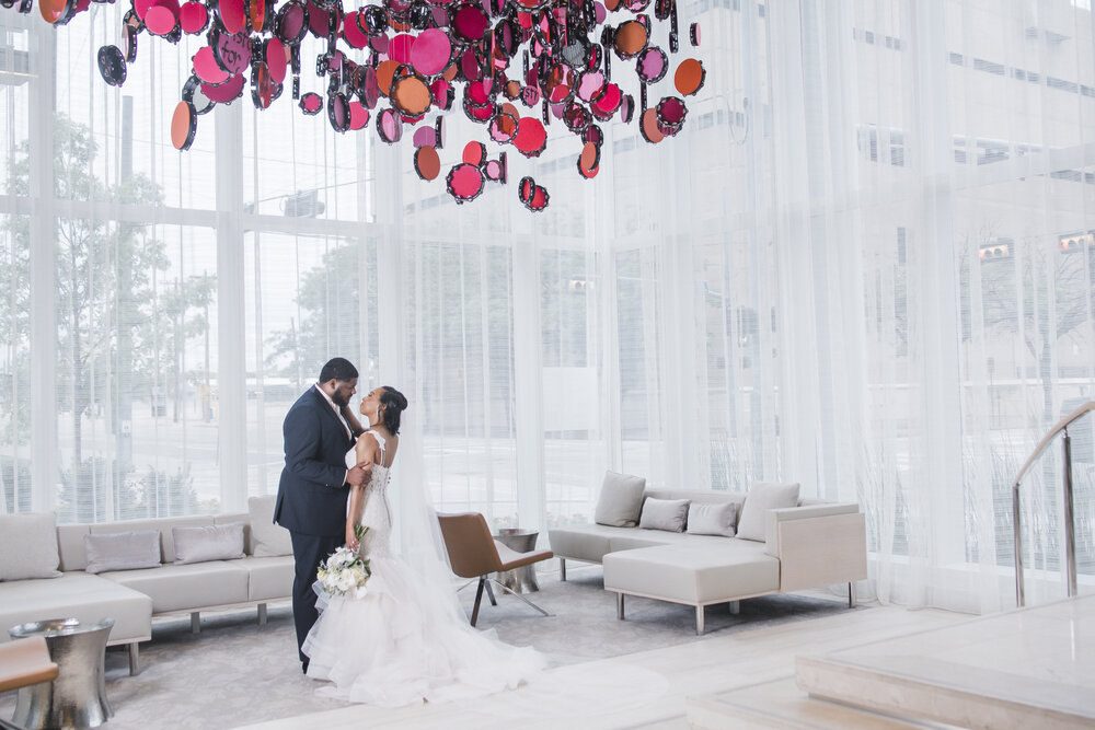 Dallas,TX Wedding- Hall Arts Hotel- Pharris Photography- Ceremony- Chloe + Demetrius