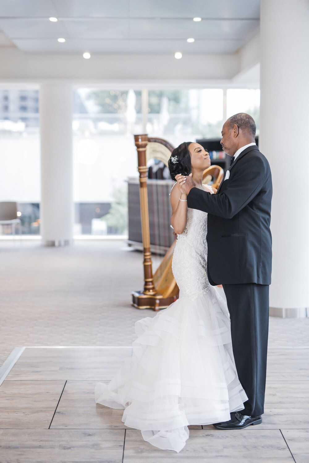 Dallas,TX Wedding- Hall Arts Hotel- Pharris Photography- Reception- Chloe + Demetrius-Daddy Daughter Dance