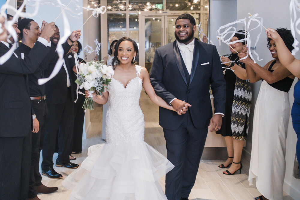 Dallas,TX Wedding- Hall Arts Hotel- Pharris Photography- Reception- Chloe + Demetrius-Send off