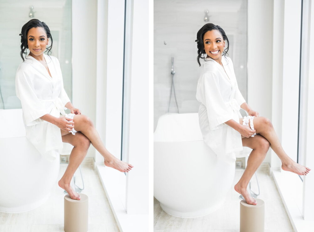 Dallas,TX Wedding- Hall Arts Hotel- Pharris Photography- Getting Ready- Chloe + Demetrius- Bride