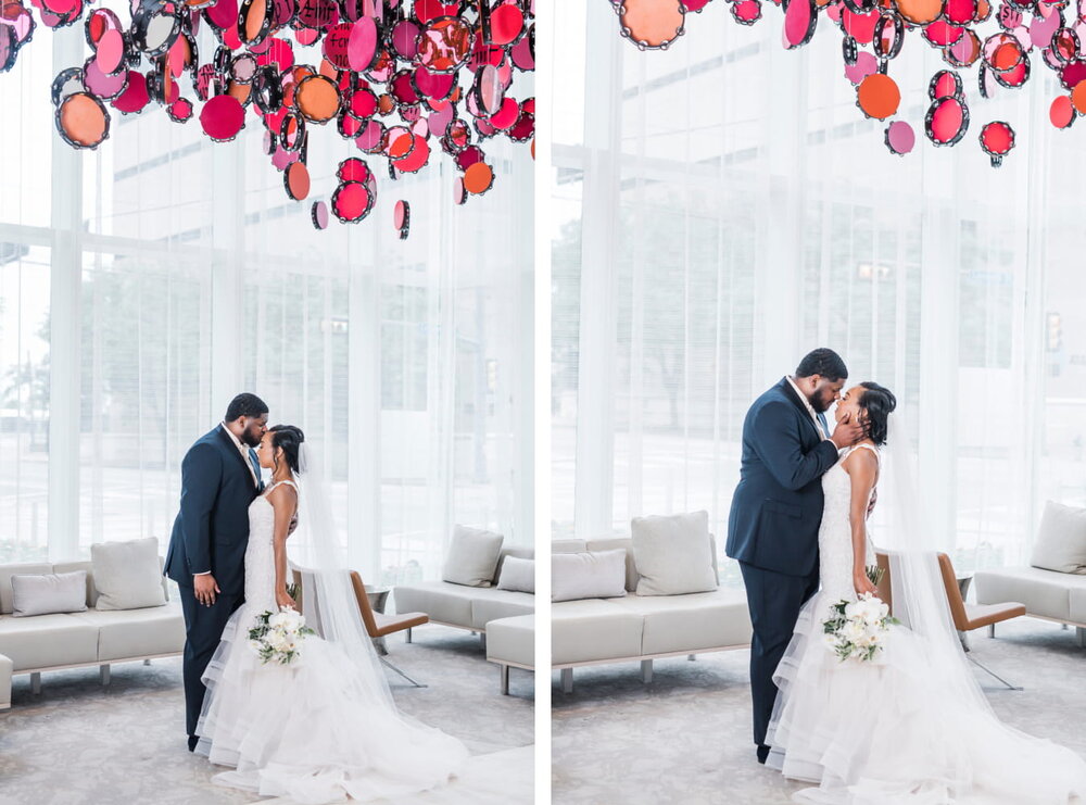 Dallas,TX Wedding- Hall Arts Hotel- Pharris Photography- Ceremony- Chloe + Demetrius