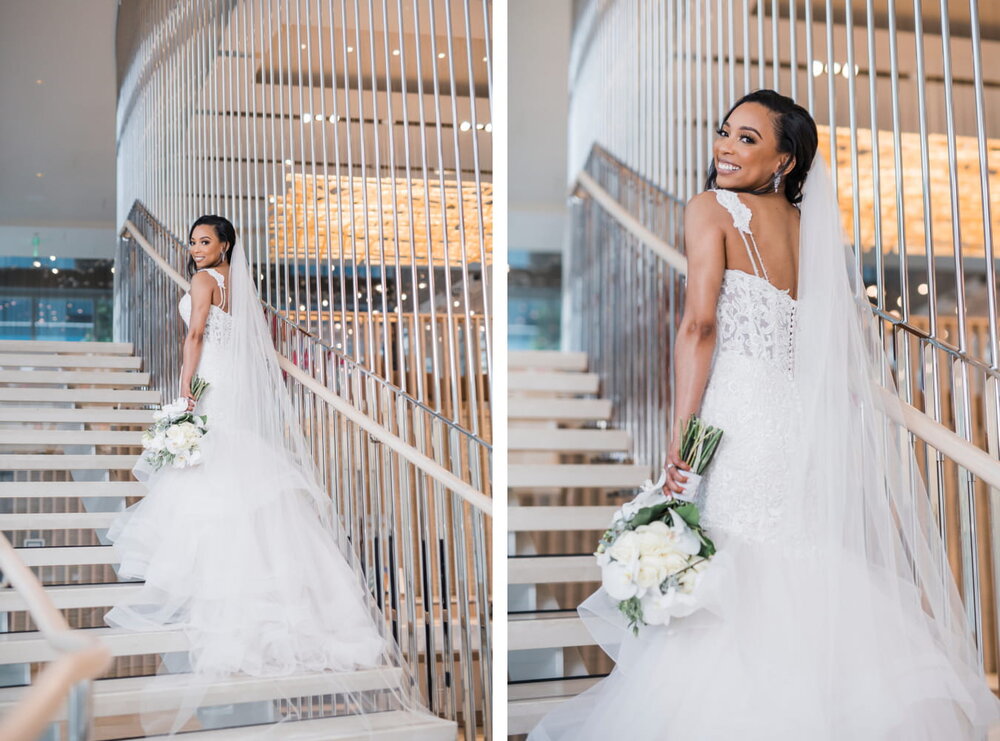 Dallas,TX Wedding- Hall Arts Hotel- Pharris Photography- Ceremony- Chloe + Demetrius-Bride