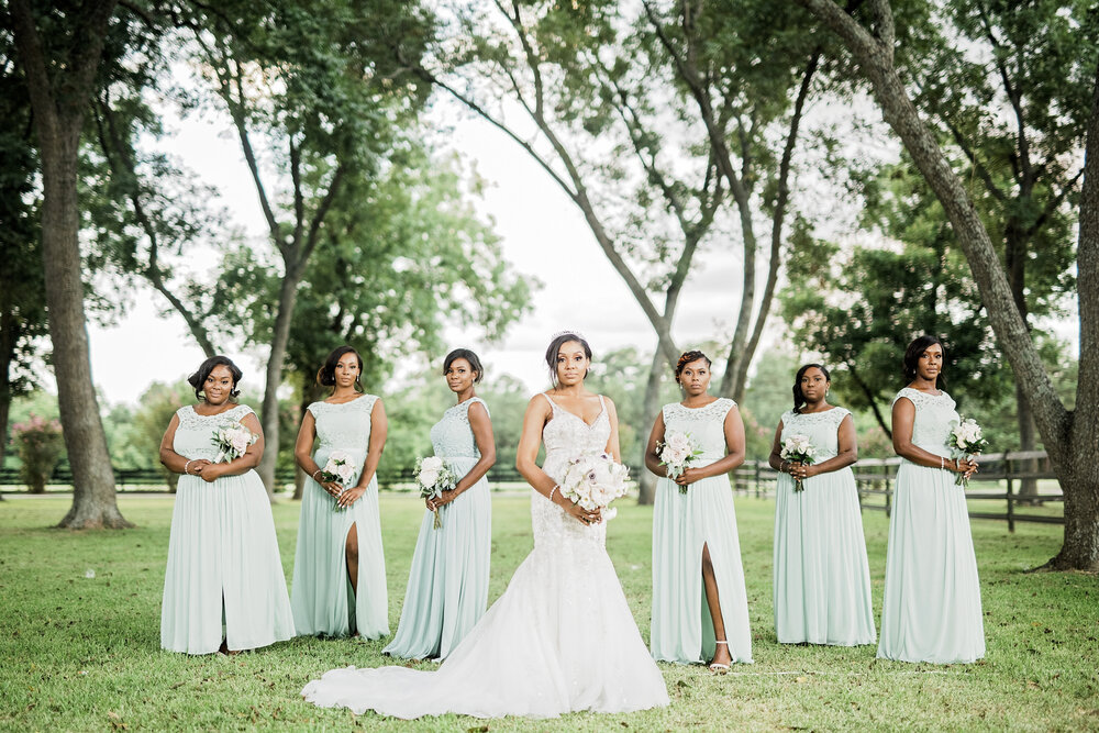 Tomball,TX Wedding- Sandlewood Manor- Pharris Photography-Reception-Nichelle + MAJOR-Bridal Party