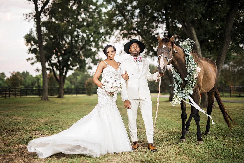 Tomball,TX Wedding- Sandlewood Manor- Pharris Photography-Reception-Nichelle + MAJOR-Bride + Groom