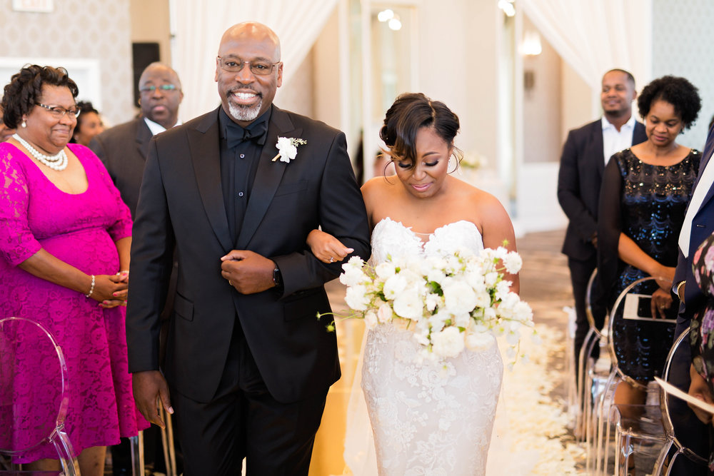 California Wedding- Pharris Photography- Ceremony- Tori + Elijah- Father &amp; Daughter