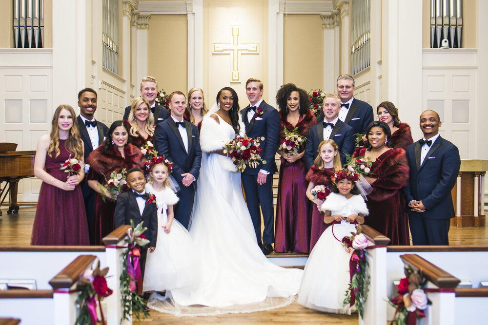 Wedding- Perkins Chapel- Pharris Photography-Reception-Brittani + Zach-Bridal Party