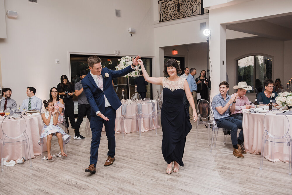 Little Elm, Texas Wedding- Knotting Hill Place - Pharris Photography- Reception - Mother Son Dance