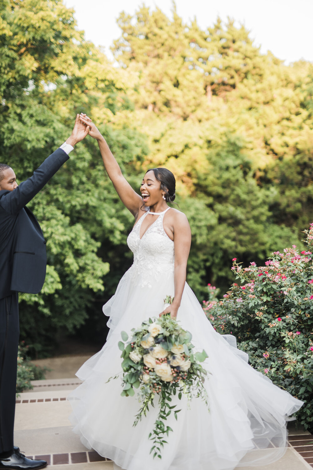 Mansfield Wedding- Aristide Mansfield - Pharris Photography- Reception- Morgan + Trevor - Bride and Groom - Twirl