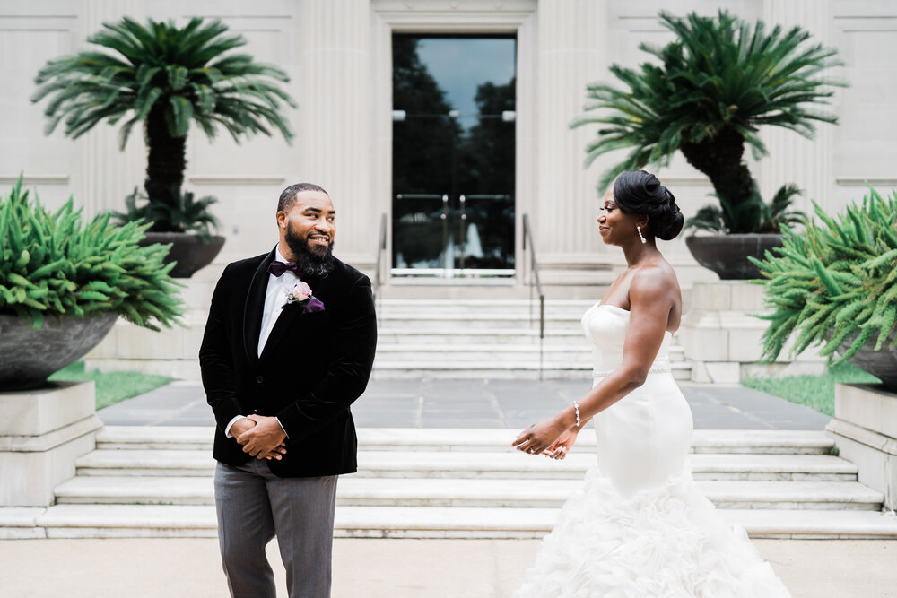 Houston Wedding- Hotel ZaZa- Pharris Photography- Getting Ready- Angie + Charles- First Look