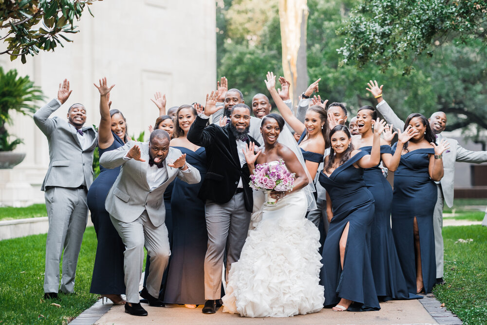 Houston Wedding- Hotel ZaZa- Pharris Photography- Reception- Angie + Charles- The Bridal Party