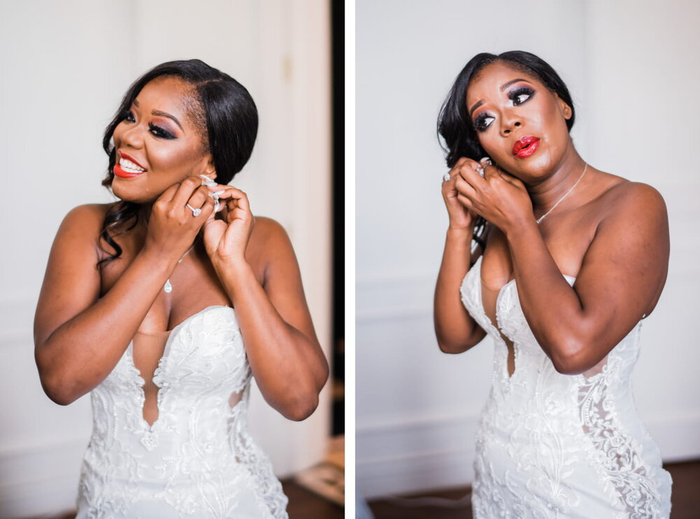 Houston Texas - Chateau Cocomar Wedding - Pharris Photography- Getting Ready- Aliah + Tyrone