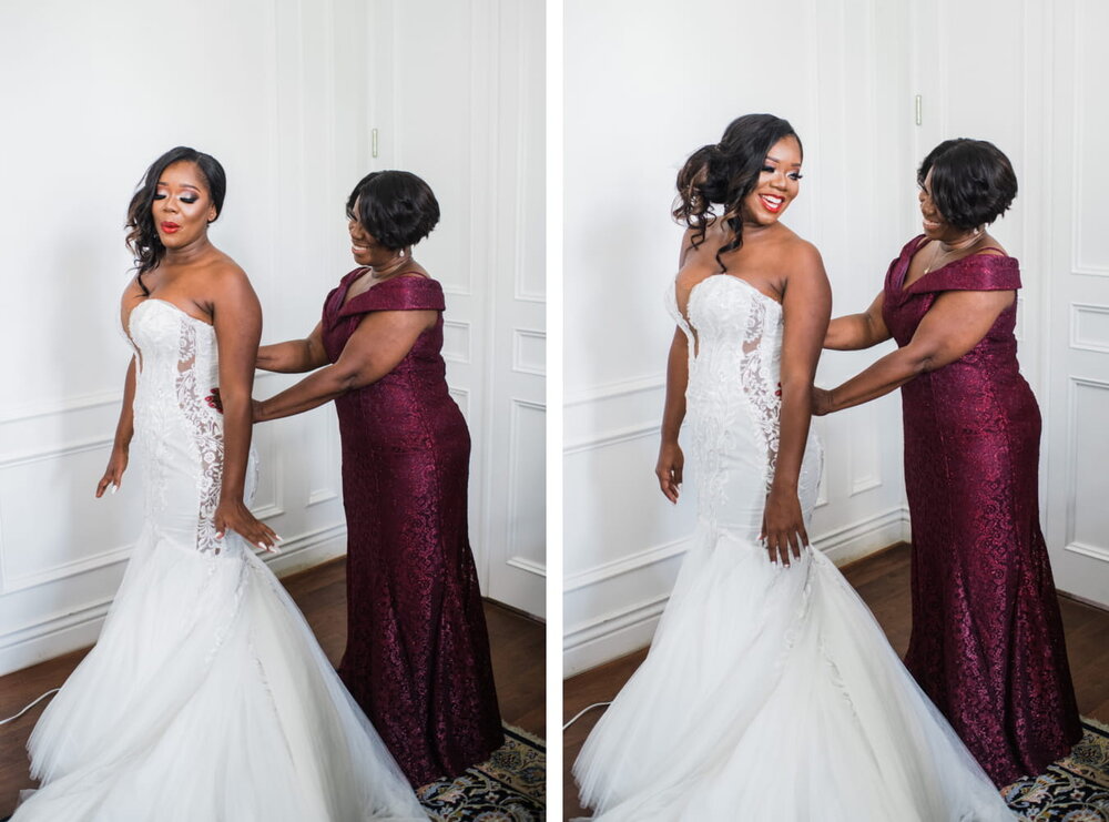 Houston Texas - Chateau Cocomar Wedding - Pharris Photography- Getting Ready- Aliah + Tyrone