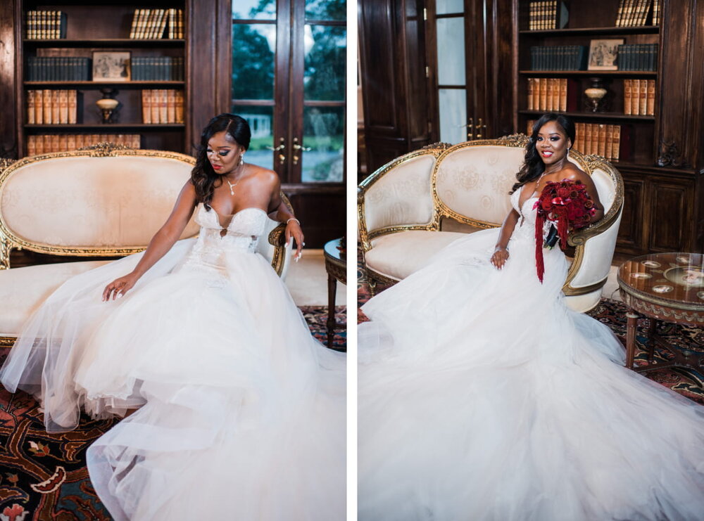 Houston Texas - Chateau Cocomar Wedding - Pharris Photography- Ceremony- Aliah + Tyrone- bride