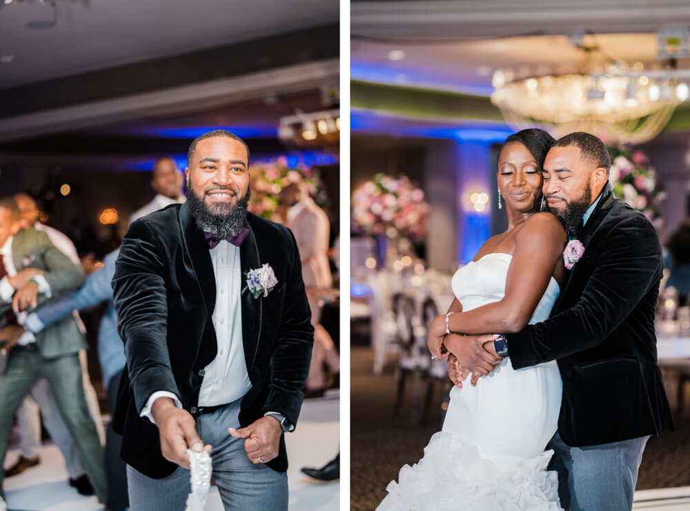 Houston Wedding- Hotel ZaZa- Pharris Photography- Reception- Angie + Charles- Party- Garter- Bride and Groom