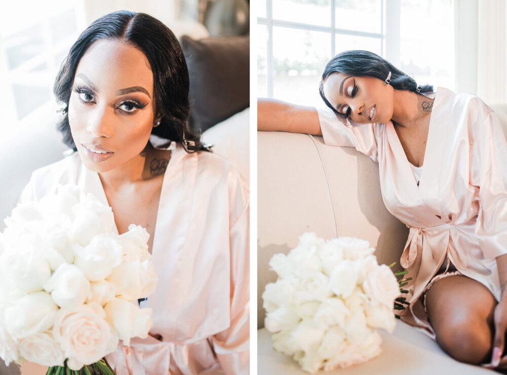 Denton Texas Wedding- The Milestone- Pharris Photography- Getting Ready- Raven + Darnell- Bride 