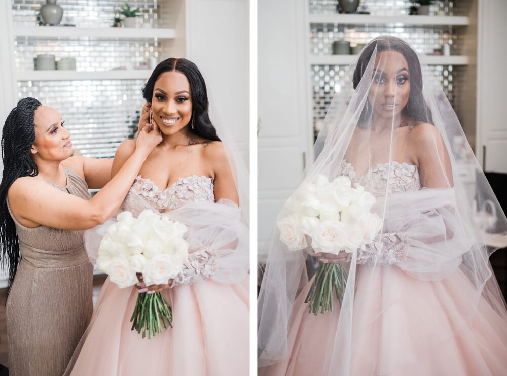 Denton Texas Wedding- The Milestone- Pharris Photography- Getting Ready- Raven + Darnell- Bride 