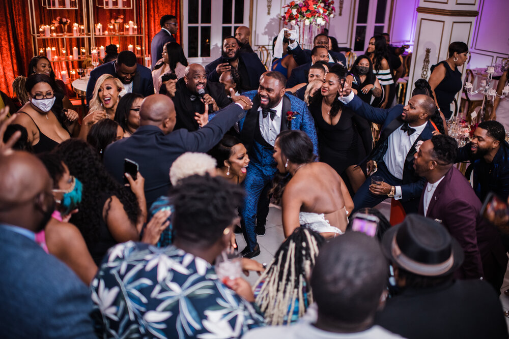 Houston Texas - Chateau Cocomar Wedding - Pharris Photography- Reception- Aliah + Tyrone- The dance floor