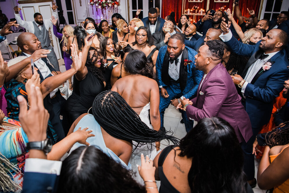 Houston Texas - Chateau Cocomar Wedding - Pharris Photography- Reception- Aliah + Tyrone- The dance floor